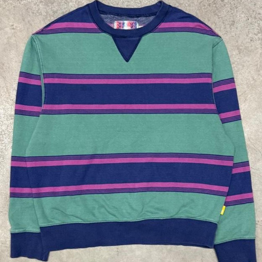 Urban Outfitters Vintage 90s Men's Essentials Striped Crewneck Sweatshirt Sz M